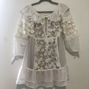 For Love & Lemons Carolina Off the Shoulder Dress